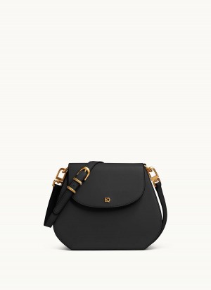 Crossbody Kabelka Donna Karan Bellerose Černé | CZ_DK81175