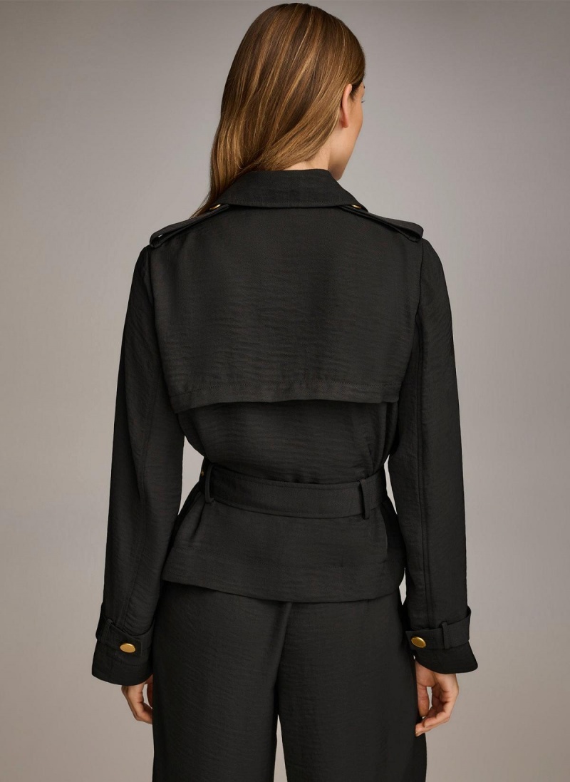 Bunda Donna Karan Double Breasted Blazer Černé | CZ_DK19534