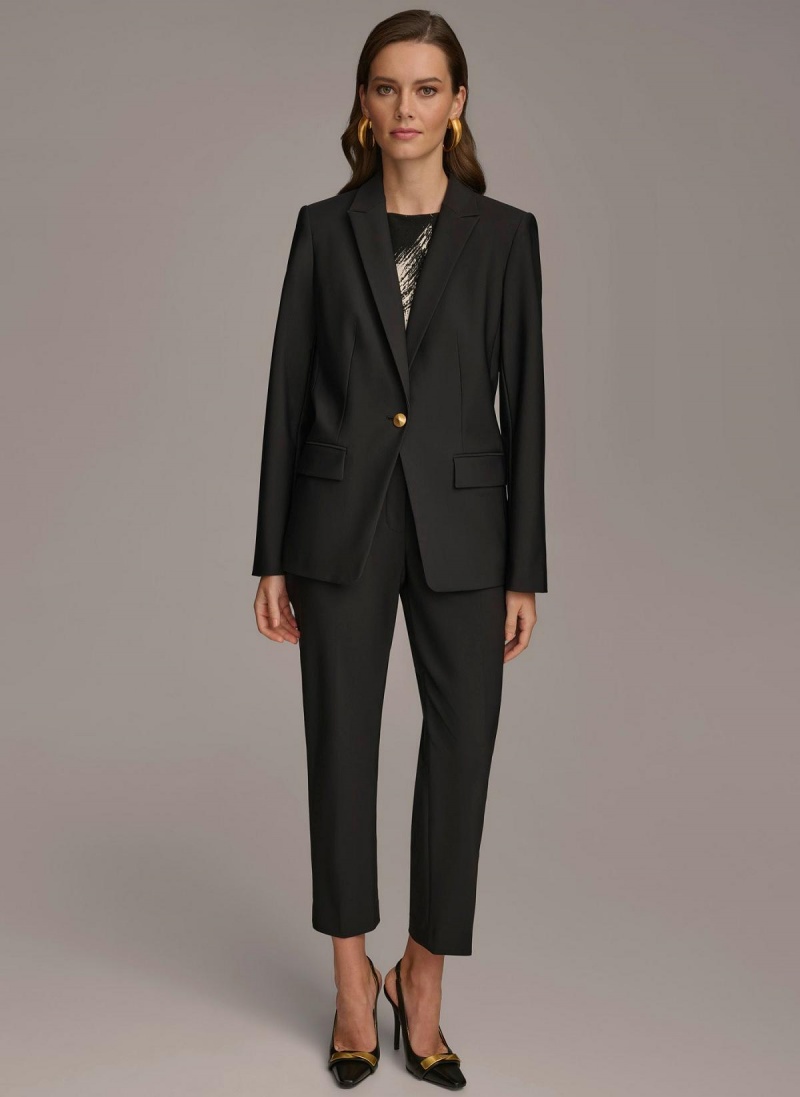 Bunda Donna Karan One Button Černé | CZ_DK28792