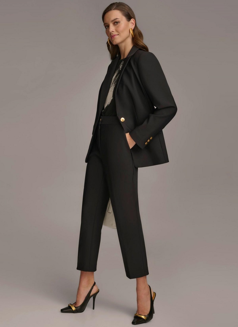 Bunda Donna Karan One Button Černé | CZ_DK28792