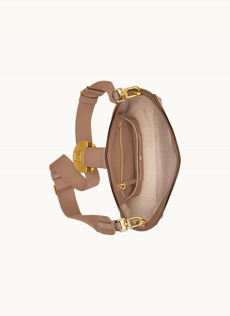 Crossbody Kabelka Donna Karan Valley Stream Hnědé | CZ_DK72970