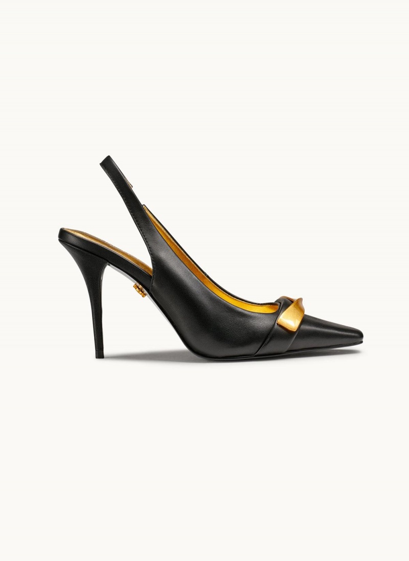 Podpatky Donna Karan Sayer Slingback Černé | CZ_DK30998