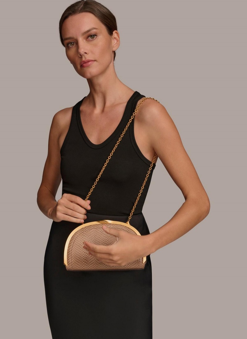 Podprsenkašna Donna Karan Lawrence Clutch Zlaté | CZ_DK19466